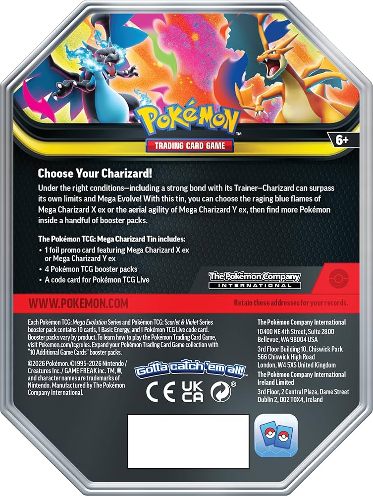 Mega Charizard Y ex Tin